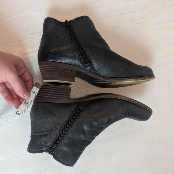 LUCKY BRAND Banterr2 Women's Black Leather Fur Lined  Ankle Booties Size 7 - Picture 8 of 9